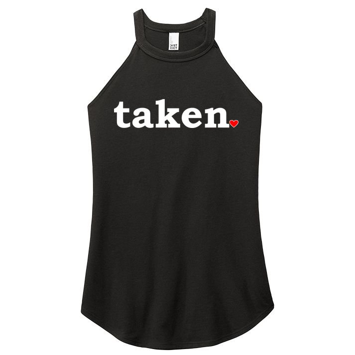 Valentine's Day Relationship Status Taken. Heart Women's Perfect Tri Rocker Tank