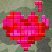 Valentine's Day Retro Video Game Heart Puzzle Legacy Tie Dye Trucker Hat