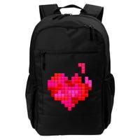 Valentine's Day Retro Video Game Heart Puzzle Backpack