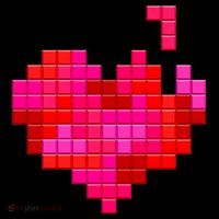 Valentine's Day Retro Video Game Heart Puzzle PosiCharge Competitor Tank