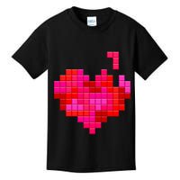 Valentine's Day Retro Video Game Heart Puzzle Kids T-Shirt