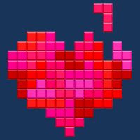 Valentine's Day Retro Video Game Heart Puzzle Infant Baby Jersey Bodysuit