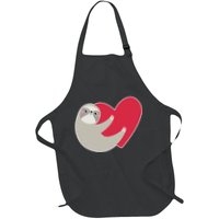 Valentines Day Sloth Heart Apron