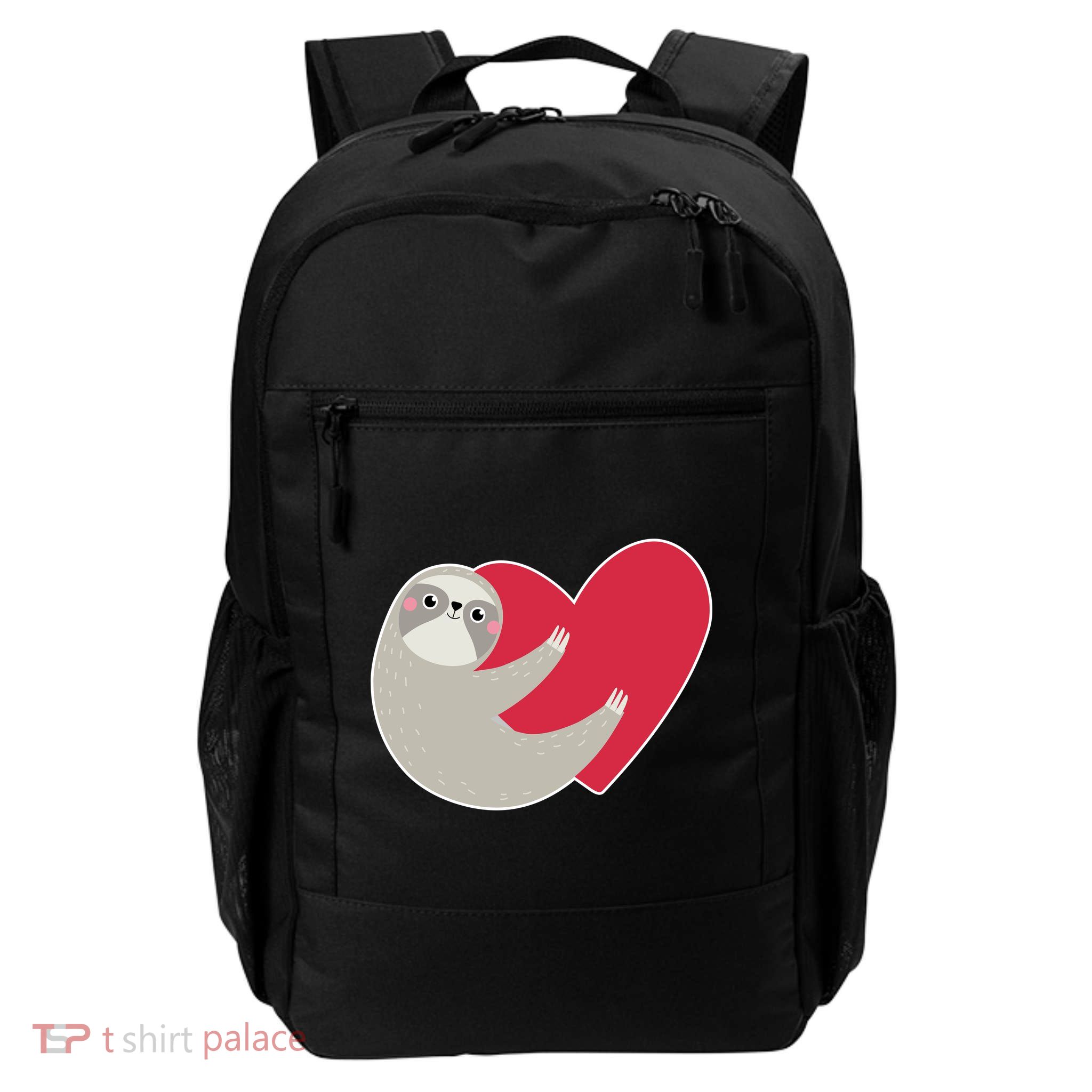 Valentines Day Sloth Heart Daily Commute Backpack