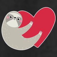 Valentines Day Sloth Heart 15oz Campfire Ceramic Mug