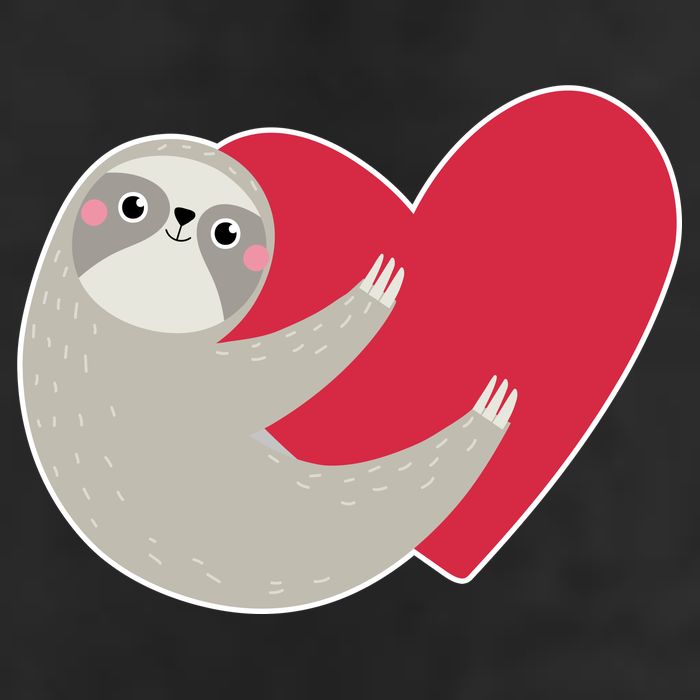 Valentines Day Sloth Heart 15oz Campfire Ceramic Mug