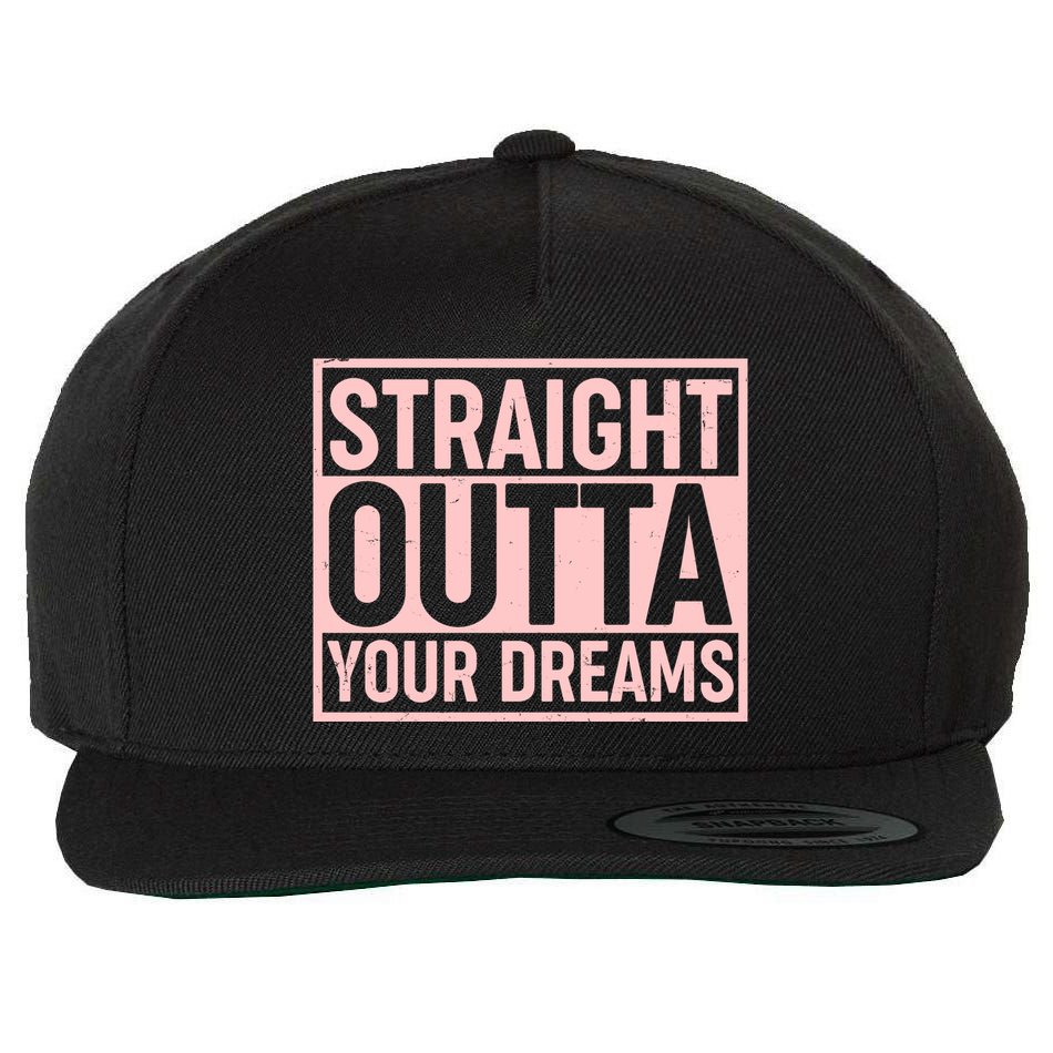 Valentine's Day Straight Outta Your Dreams meme Wool Snapback Cap