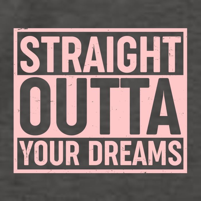 Valentine's Day Straight Outta Your Dreams meme Vector Backpack