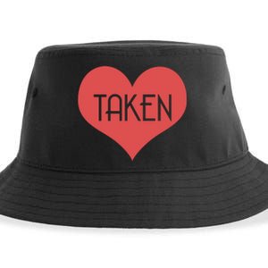 Valentine's Day Taken Heart  Sustainable Bucket Hat