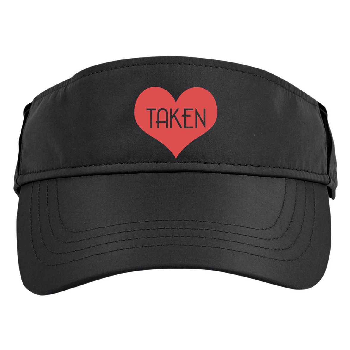 Valentine's Day Taken Heart  Adult Drive Performance Visor