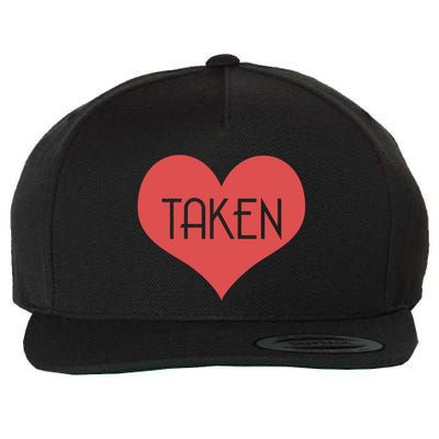 Valentine's Day Taken Heart  Wool Snapback Cap