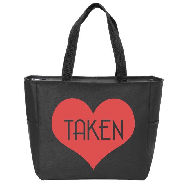 Valentine's Day Taken Heart  Zip Tote Bag