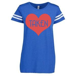 Valentine's Day Taken Heart  Enza Ladies Jersey Football T-Shirt