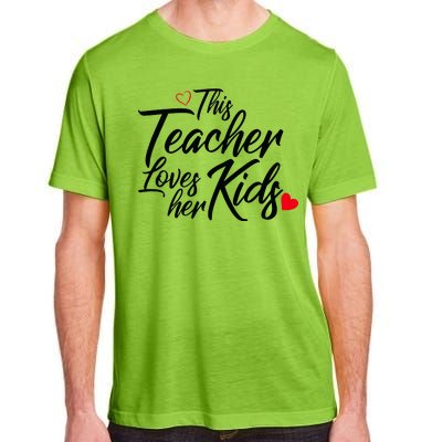 Valentine's Day This Teacher Loves Her Kids Adult ChromaSoft Performance T-Shirt