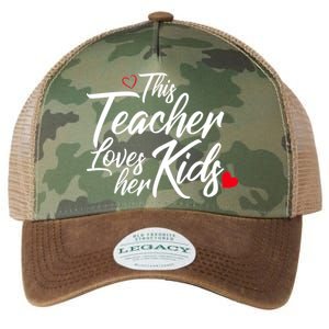 Valentine's Day This Teacher Loves Her Kids Legacy Tie Dye Trucker Hat