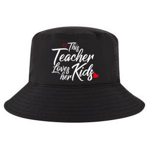 Valentine's Day This Teacher Loves Her Kids Cool Comfort Performance Bucket Hat