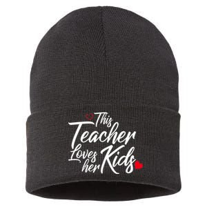 Valentine's Day This Teacher Loves Her Kids Sustainable Knit Beanie