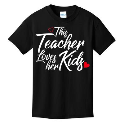 Valentine's Day This Teacher Loves Her Kids Kids T-Shirt