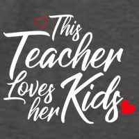 Valentine's Day This Teacher Loves Her Kids Vector Backpack