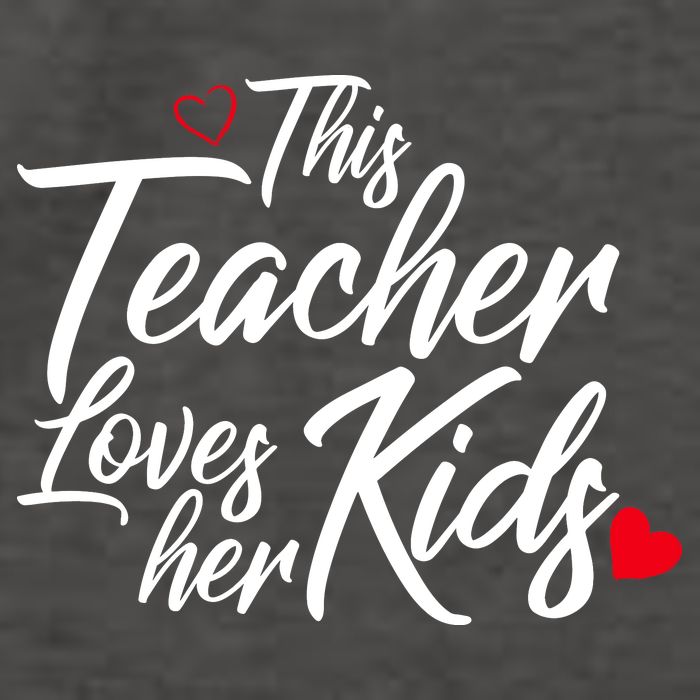 Valentine's Day This Teacher Loves Her Kids Vector Backpack