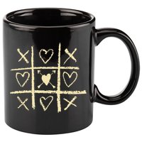 Valentine's Day Tic Tac Toe Love Hearts 11oz C Handle Ceramic Mug