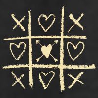 Valentine's Day Tic Tac Toe Love Hearts Trucker Hat