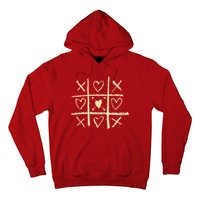 Valentine's Day Tic Tac Toe Love Hearts Hoodie