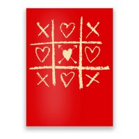 Valentine's Day Tic Tac Toe Love Hearts Poster