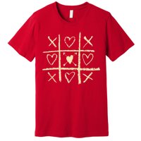 Valentine's Day Tic Tac Toe Love Hearts Premium T-Shirt