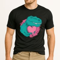 Valentines T-Rex Heart Cooling Performance Crew T-Shirt