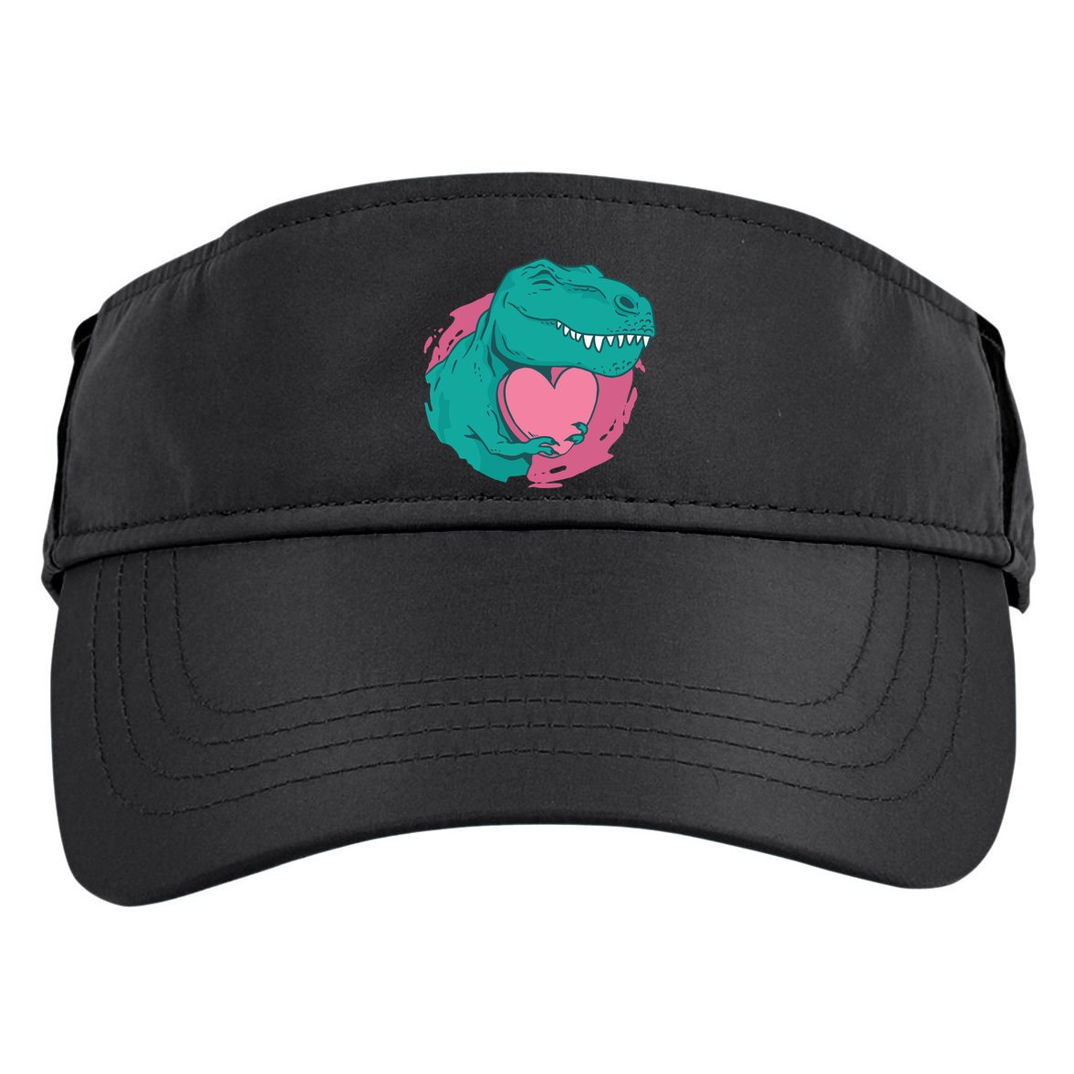 Valentines T-Rex Heart Adult Drive Performance Visor