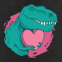 Valentines T-Rex Heart Adult Drive Performance Visor