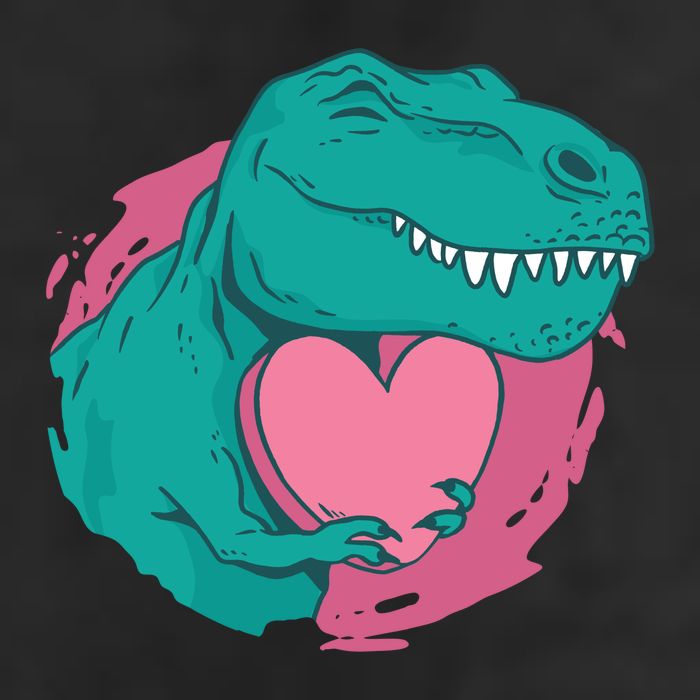 Valentines T-Rex Heart Adult Drive Performance Visor