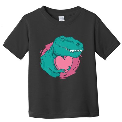 Valentines T-Rex Heart Toddler T-Shirt
