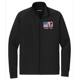 Veteran Appreciation Military Memorial / Honor Remember Usa Cool Gift Stretch Full-Zip Cadet Jacket