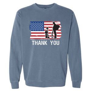 Veteran Appreciation Military Memorial / Honor Remember Usa Cool Gift Garment-Dyed Sweatshirt