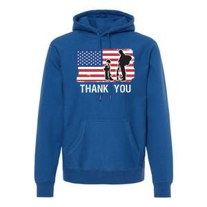 Veteran Appreciation Military Memorial / Honor Remember Usa Cool Gift Premium Hoodie