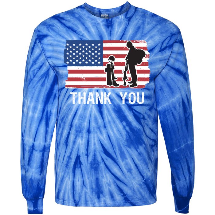 Veteran Appreciation Military Memorial / Honor Remember Usa Cool Gift Tie-Dye Long Sleeve Shirt