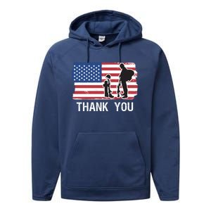 Veteran Appreciation Military Memorial / Honor Remember Usa Cool Gift Performance Fleece Hoodie