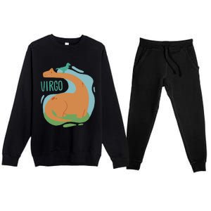 Virgo Astrology Mythical Gift Premium Crewneck Sweatsuit Set