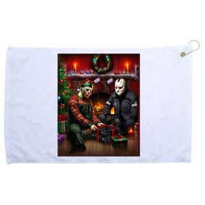 Voorhees And Myers Christmas Horror Christmas Grommeted Golf Towel