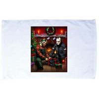 Voorhees And Myers Christmas Horror Christmas Microfiber Hand Towel