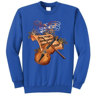 Violin And Musical Note Gift Sweatshirt