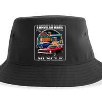 Vintage American Made Muscle Classic Cars And Diner Sustainable Bucket Hat