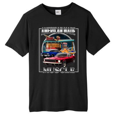 Vintage American Made Muscle Classic Cars And Diner Tall Fusion ChromaSoft Performance T-Shirt