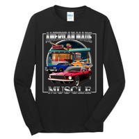 Vintage American Made Muscle Classic Cars And Diner Tall Long Sleeve T-Shirt