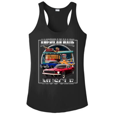 Vintage American Made Muscle Classic Cars And Diner Ladies PosiCharge Competitor Racerback Tank