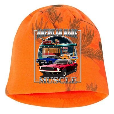 Vintage American Made Muscle Classic Cars And Diner Kati - Camo Knit Beanie