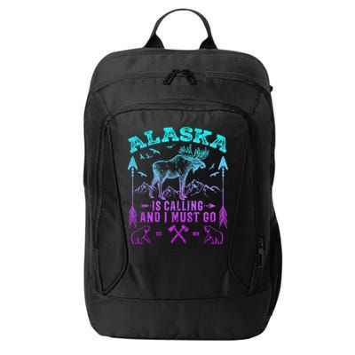 Vintage Alaskan Moose Alaska Is Calling And I Must Go Cool Gift City Backpack