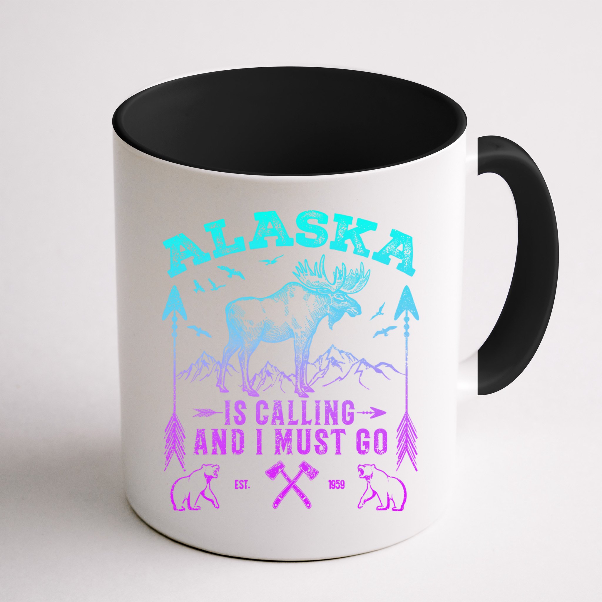 Vintage Alaskan Moose Alaska Is Calling And I Must Go Cool Gift Mug